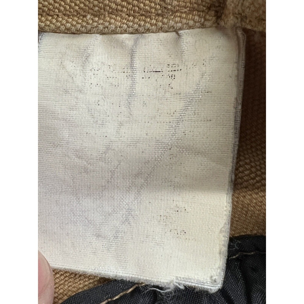 Vintage Carhartt Bib Overalls Quilted Lined Distressed Workwear Size 36x30 Brown - Picture 11 of 15